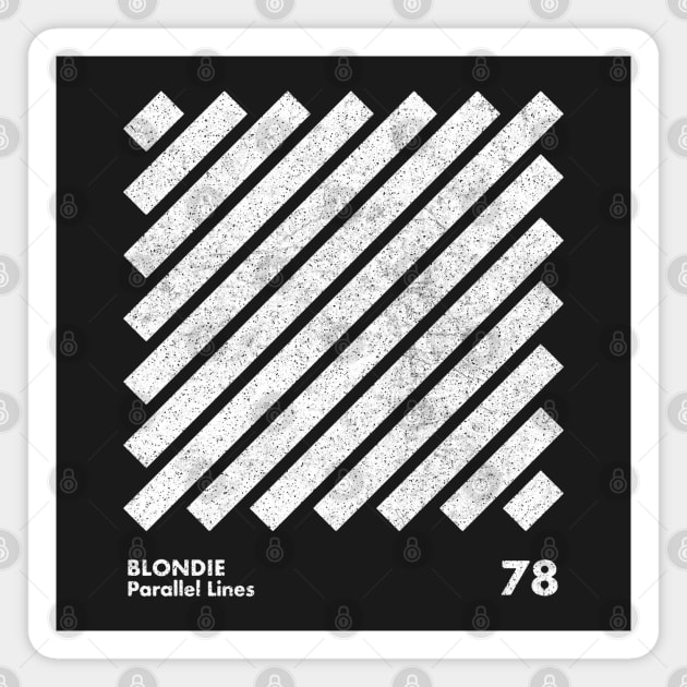 Blondie / Parallel Lines / Minimal Graphic Design Tribute Magnet by saudade